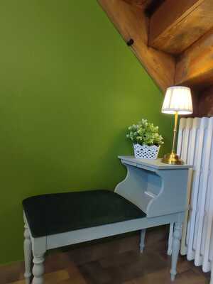 Couloir et détails de décoration intérieure du gîte
